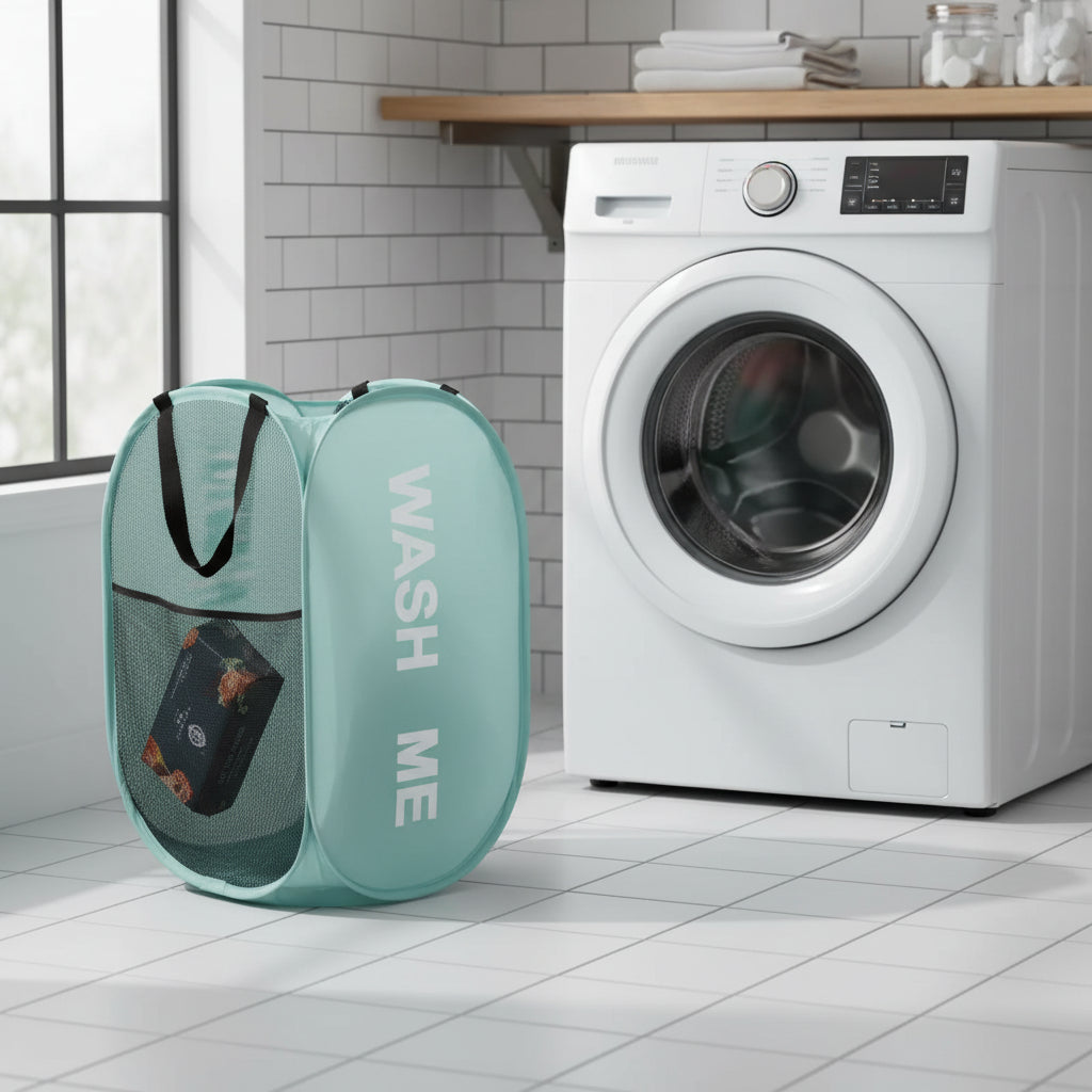 Portable Mesh Pop Up Laundry Baskets