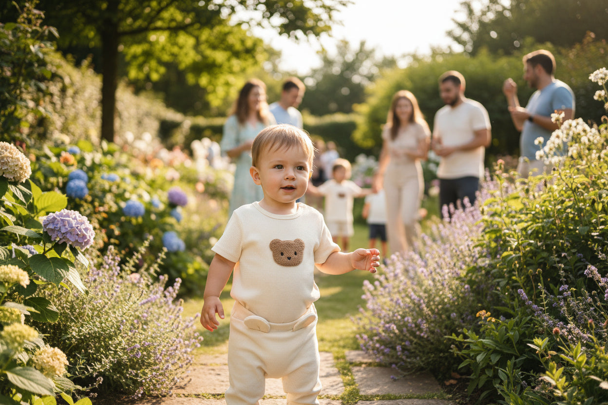 Brown Bear Rompers + Hats With Ears