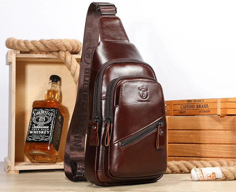 حقائب كروس بودي من الجلد الطبيعي