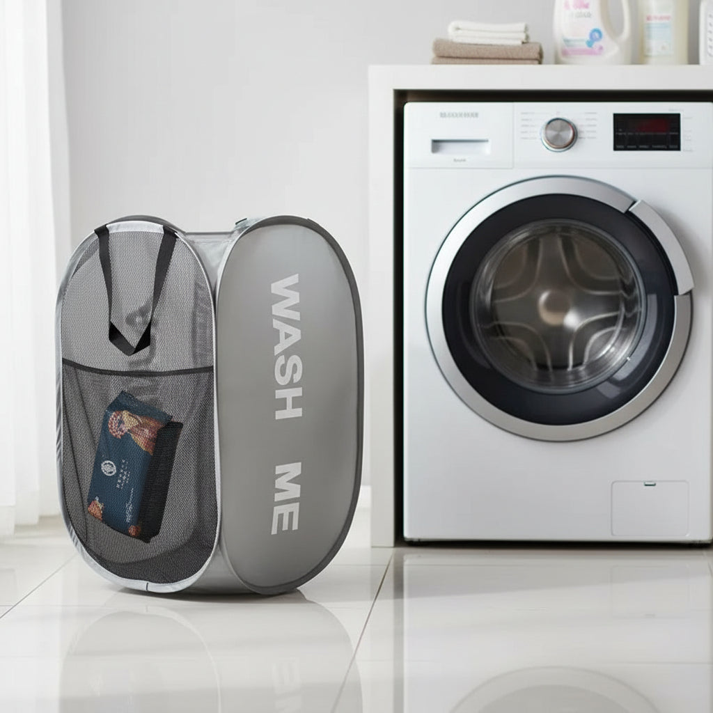 Portable Mesh Pop Up Laundry Baskets