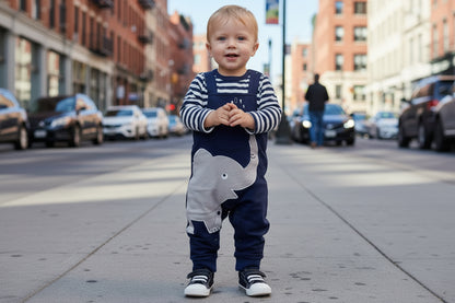 Cute Elephant Cartoon Romper