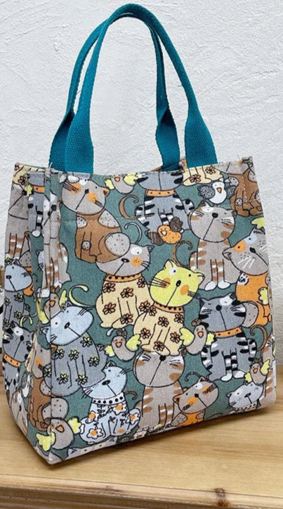 Fashionable Cats Pattern Hand Bags