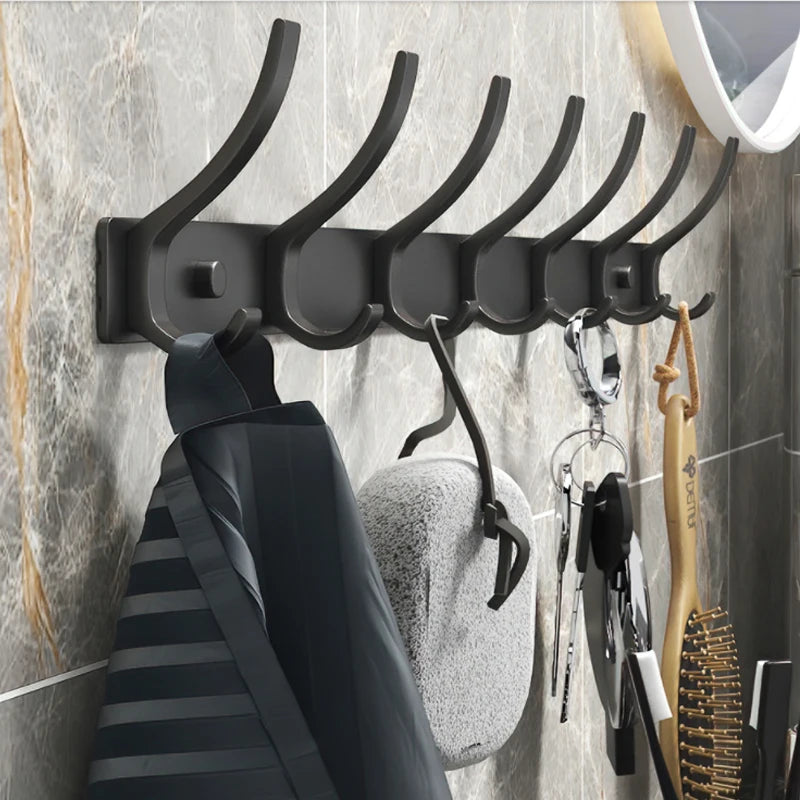 Black/White Folding Robe Hooks