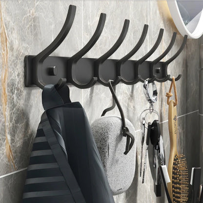 Black/White Folding Robe Hooks