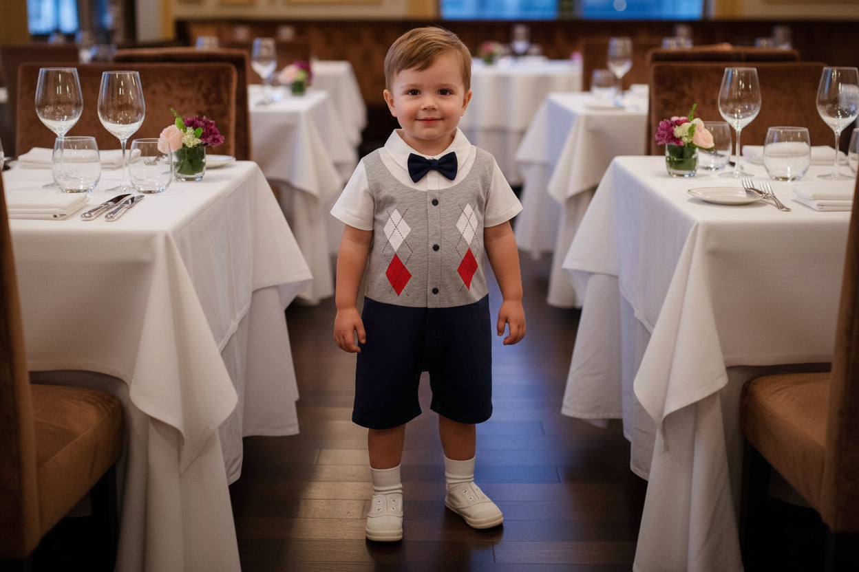 Handsome Rompers With Ties