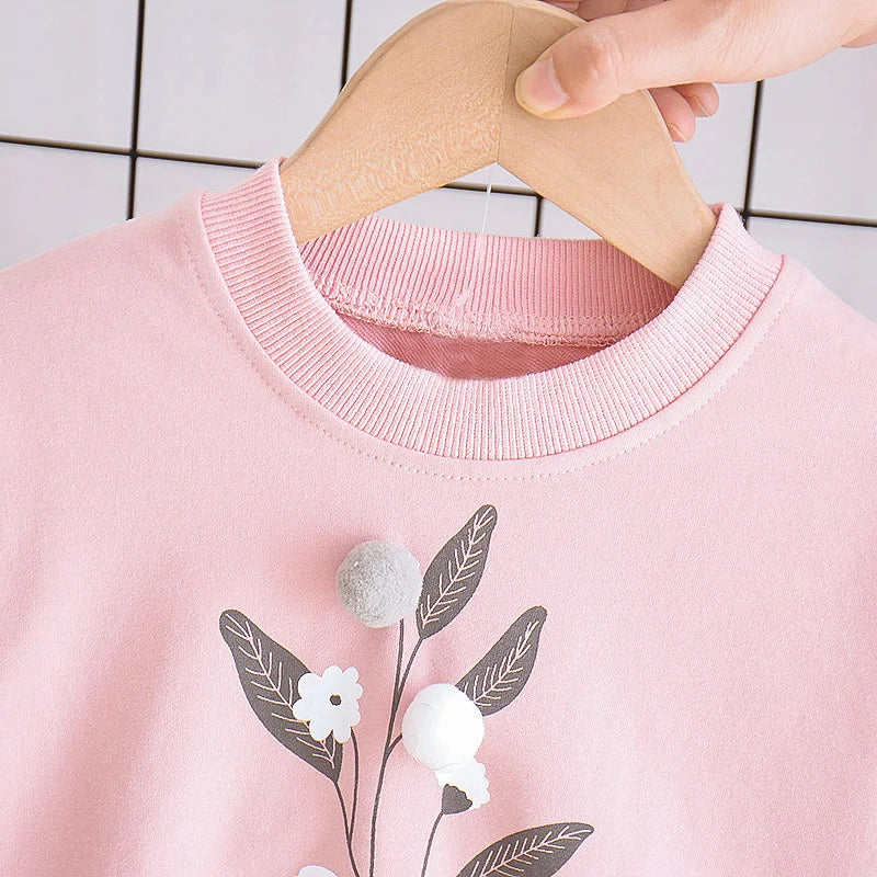 Autumn/Spring Kids Girl Sweatshirts and Pants