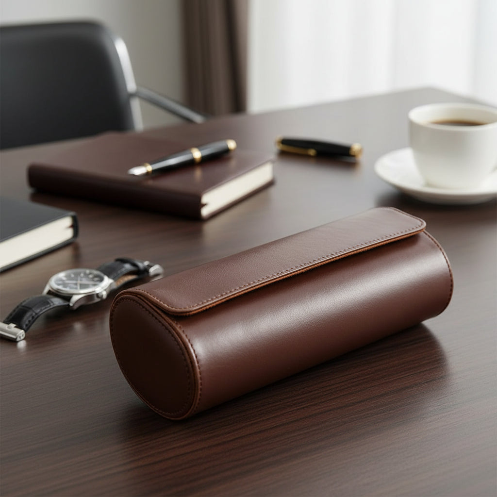 Black/Brown Watch Travel Cases