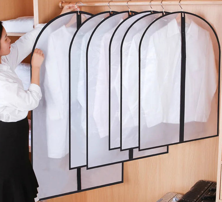 Transparent Clothing Covers With Zipper