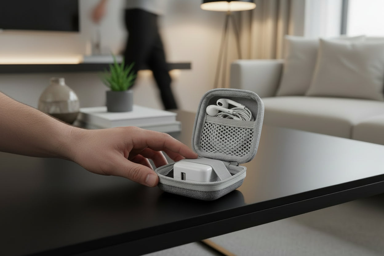 Portable Charging Cables Storage Cases