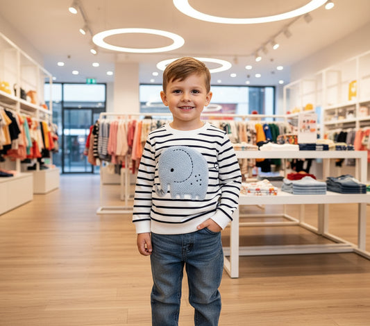 Cute Elephant Print Sweatshirt + Pant