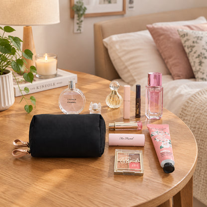 Partitioned Large Capacity Cosmetic Bags