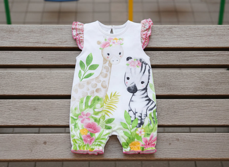 Cute Cartoon Giraffe Bodysuit
