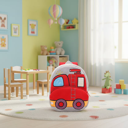 Engineering Vehicles Cartoon Kids Backpacks Bags