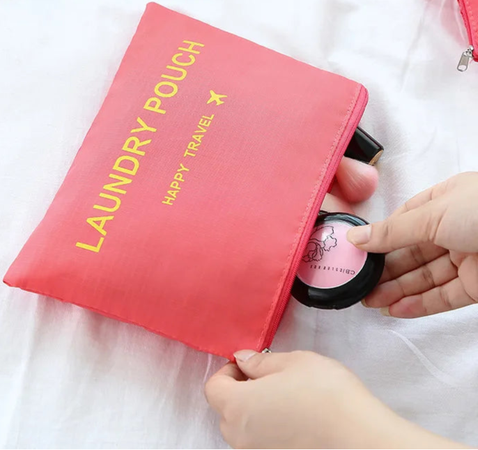 Waterproof Colorful Packing Organizers With Zipper(6Pcs)