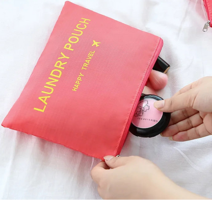 Waterproof Colorful Packing Organizers With Zipper(6Pcs)