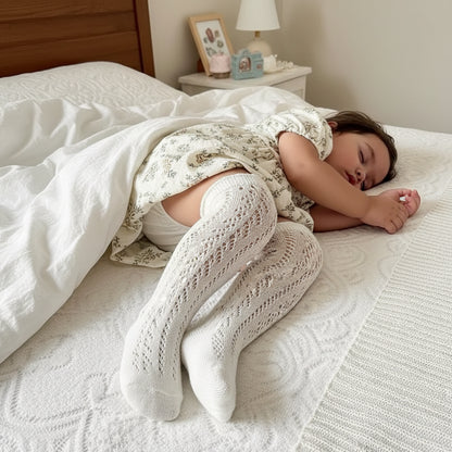 Hollow Mesh Comfortable High Socks