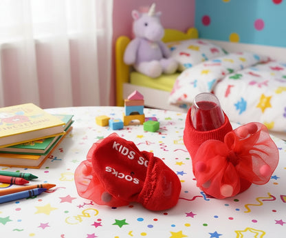 Colorful Short Socks With Butterfly Ties and Bow Knots