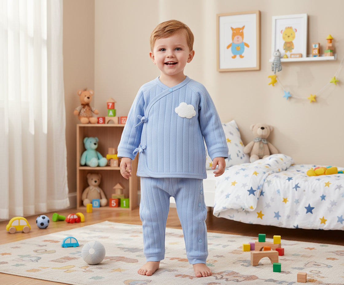 Newborn Babies Cotton Sets of Sweatshirts + Pants