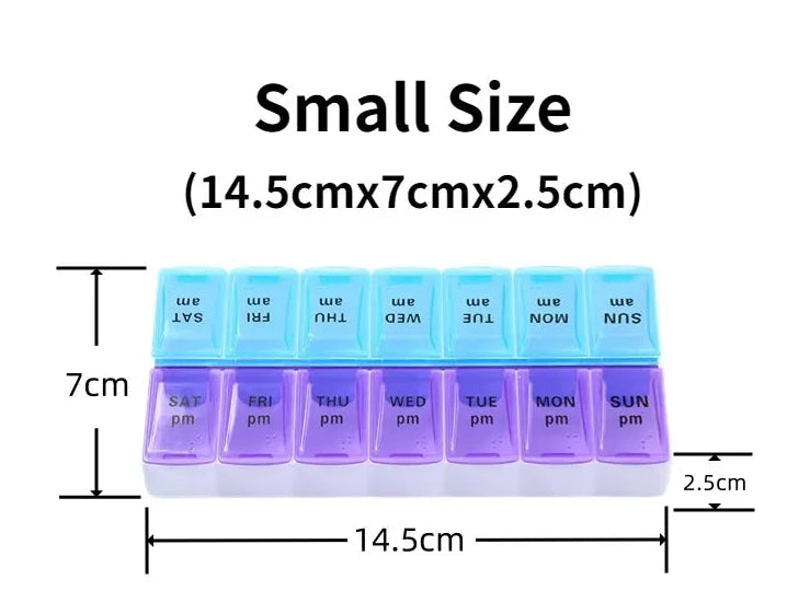 Small/Big 7 Days Portable Pill Organizers