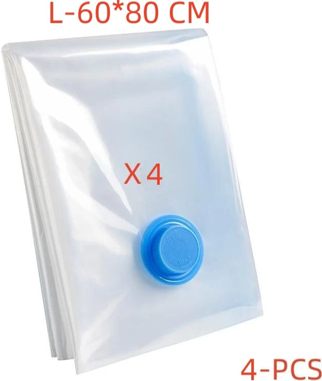 3/4/5Pcs Vacuum Storage Bags With Pump