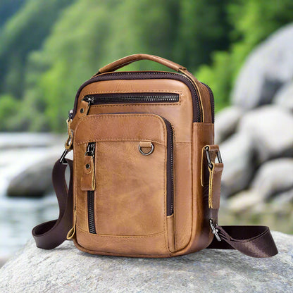 حقائب كروس بودي من الجلد الطبيعي