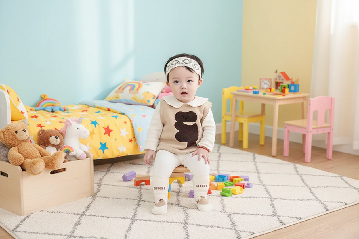 5Prs Mid-Tube Cool Animals Socks With Grips