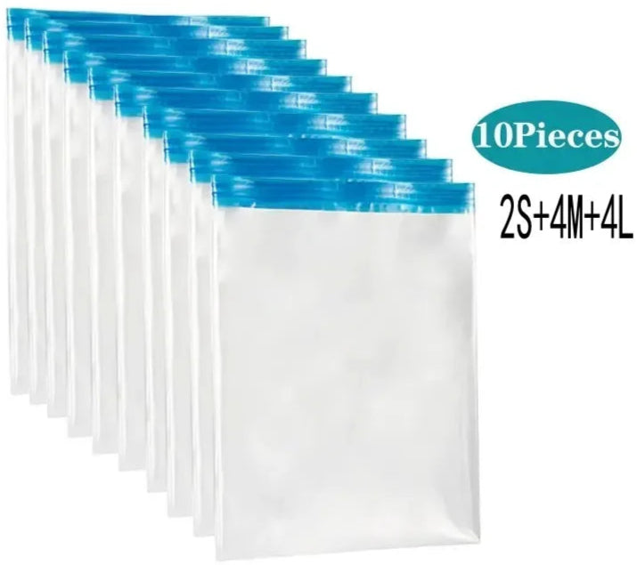 أكياس تخزين مضغوطة بتفريغ الهواء