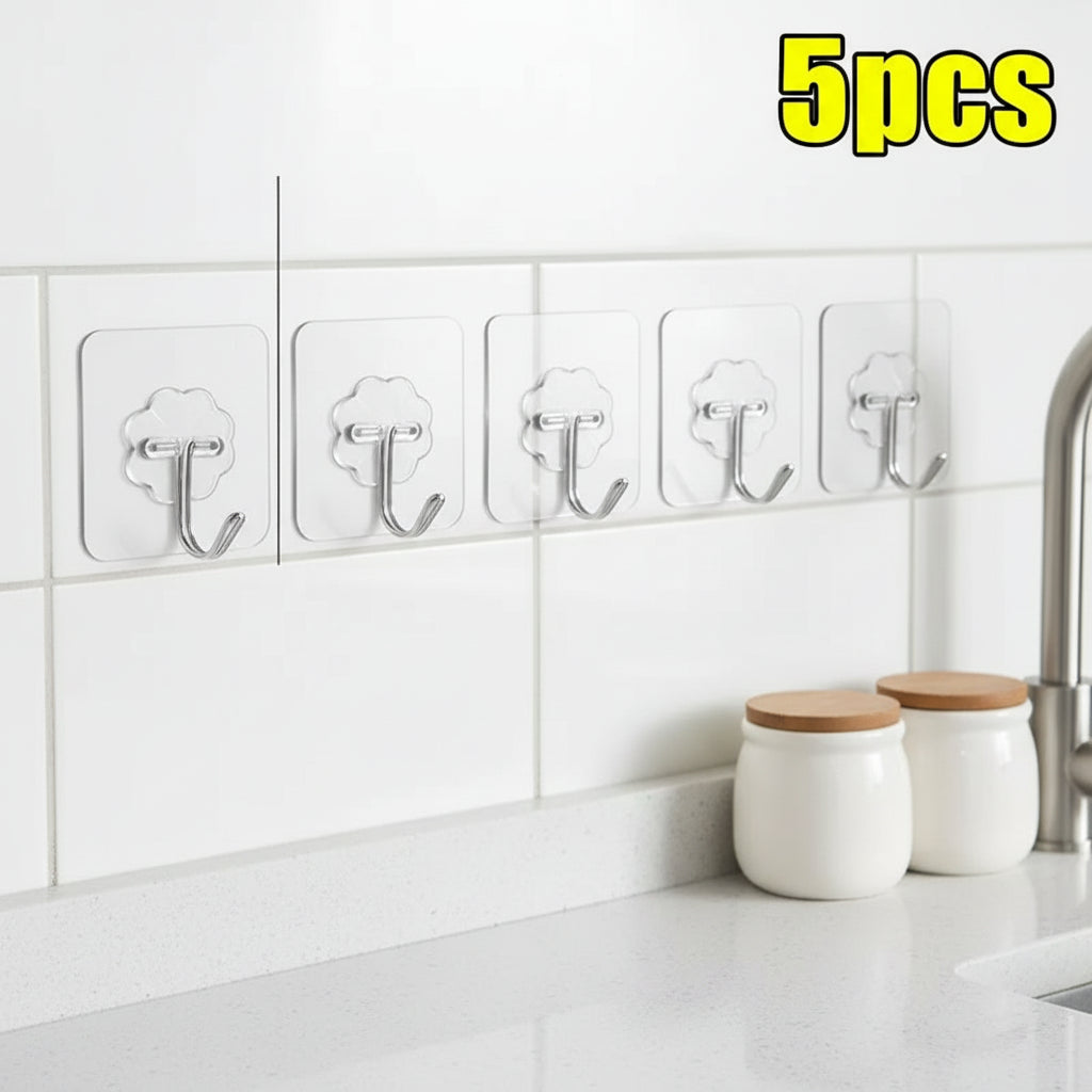Plastic Transparent Robe Hooks
