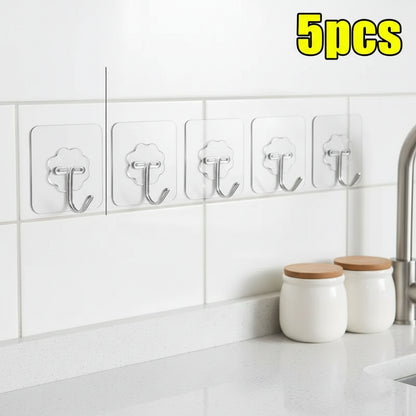 Plastic Transparent Robe Hooks