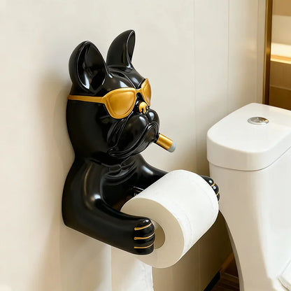 Cute Bulldog Towel Paper Holders