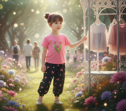 Girl Cute Fashionable Sweatshirts + Pants