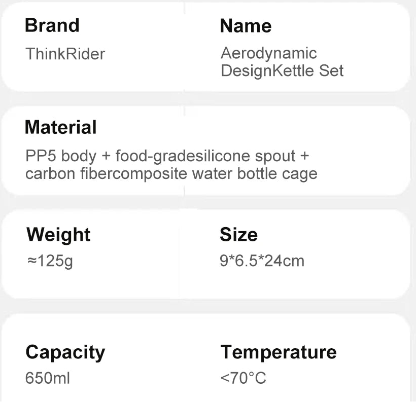 Aerodynamic Bicycle Water Bottles