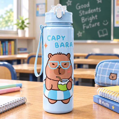 Capy Bara Cartoon Water Bottles