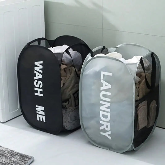 Portable Mesh Pop Up Laundry Baskets