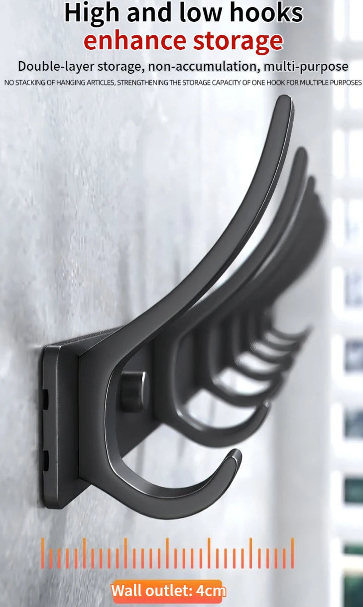 No Drill Behind Door Storage Hooks