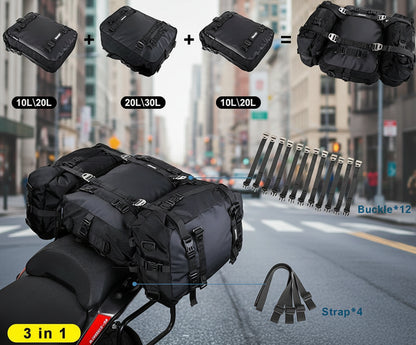 حقائب دراجات نارية سوداء