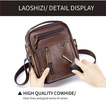 حقائب كروس بودي من الجلد الطبيعي