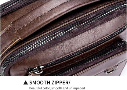 حقائب كروس بودي من الجلد الطبيعي