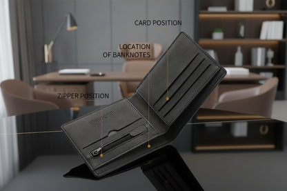 Simple Soft Leather Lightweight Wallets