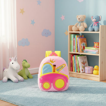 Engineering Vehicles Cartoon Kids Backpacks Bags