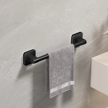 Bathroom Black Aluminum Towel Holders