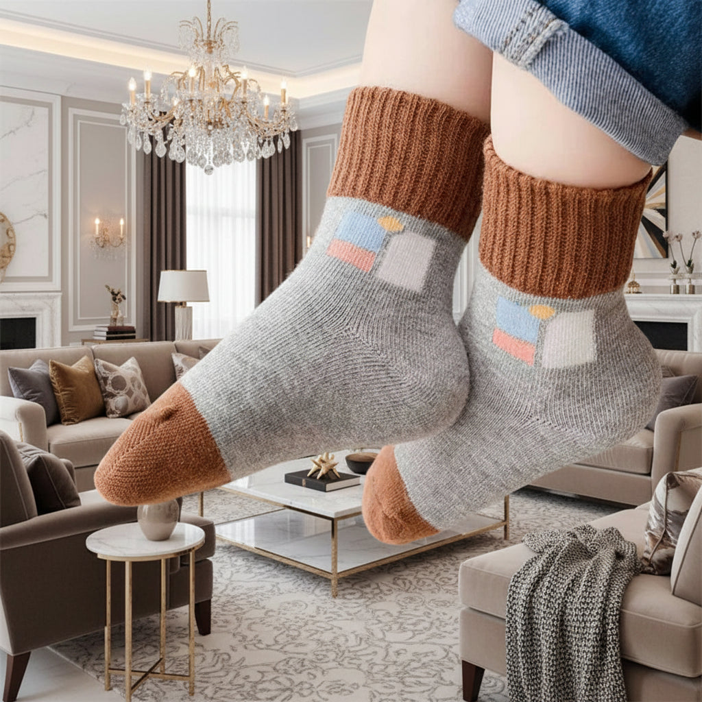 Lot de 5 paires de chaussettes mi-montantes douces et confortables