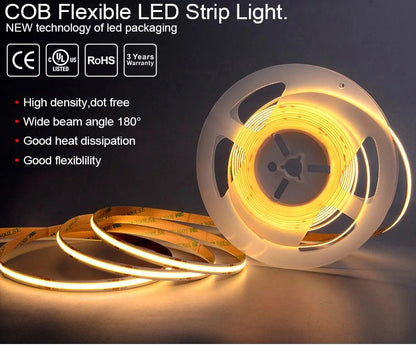 Listed COB LED Strip Light
