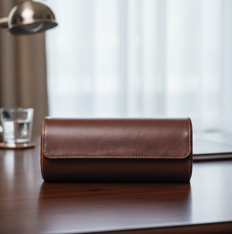 Black/Brown Watch Travel Cases