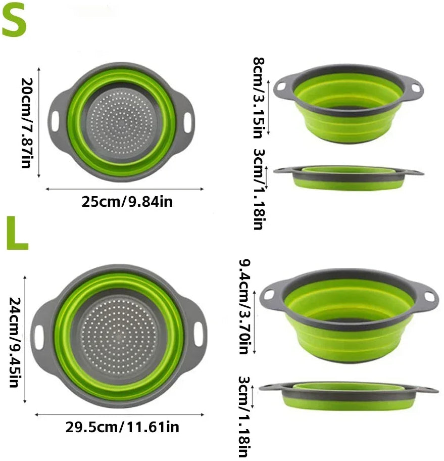 Silicone Foldable Fruits/Vegetables Baskets