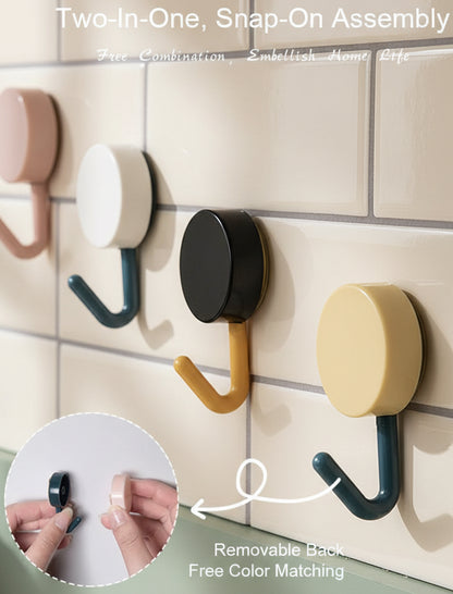 10Pcs Self Adhesive Wall Hooks Strong Without Drilling