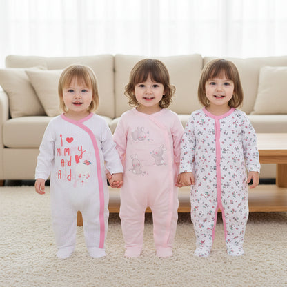 3 or 4 Pieces Unisex Cute Cartoons Bodysuits