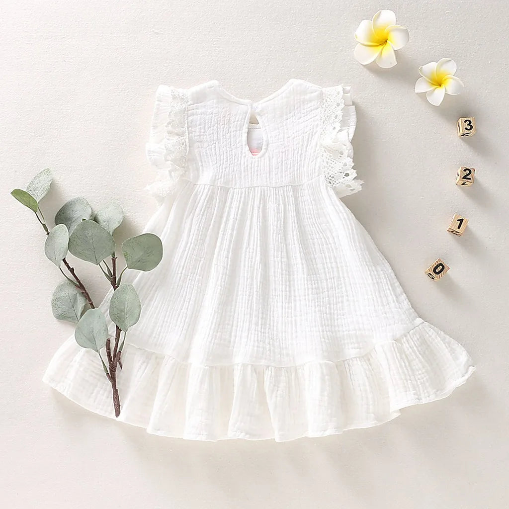 Baby Girl White Floral Dress