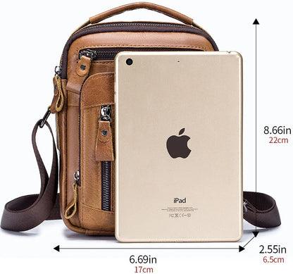 حقائب كروس بودي من الجلد الطبيعي