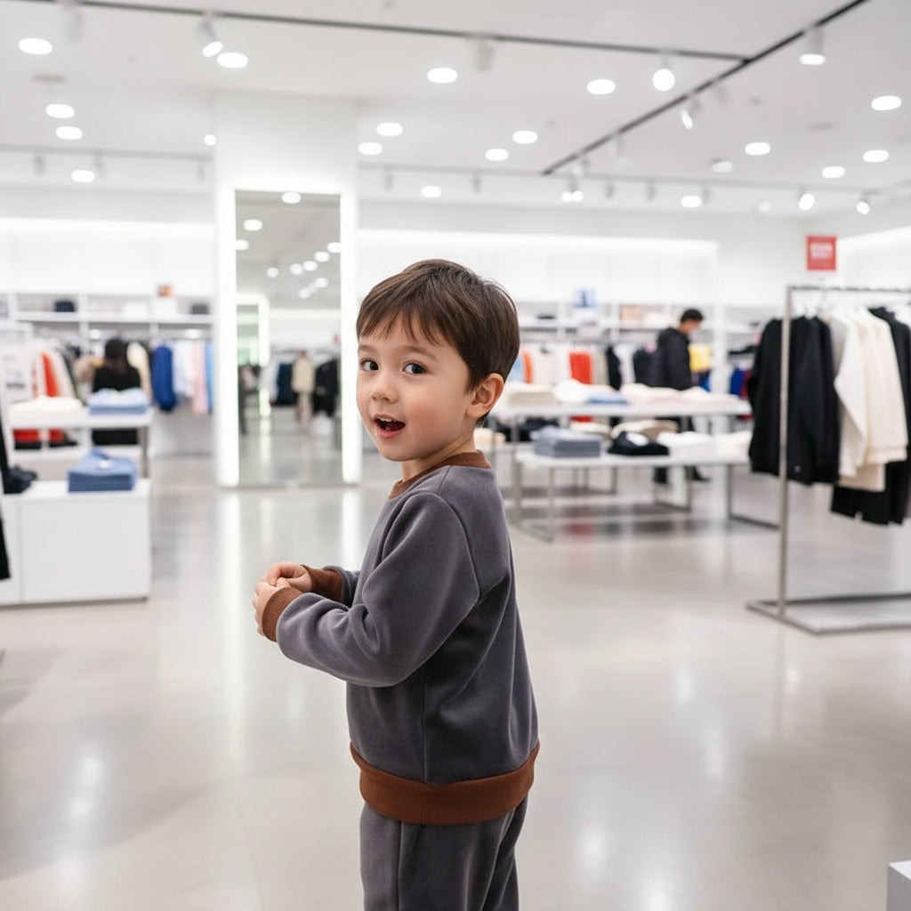 Kids Unisex Sets of Hooded Jackets + Sweatshirts + Pants